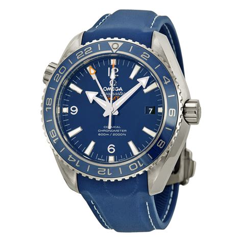 omega seamaster planet ocean blue rubber strap